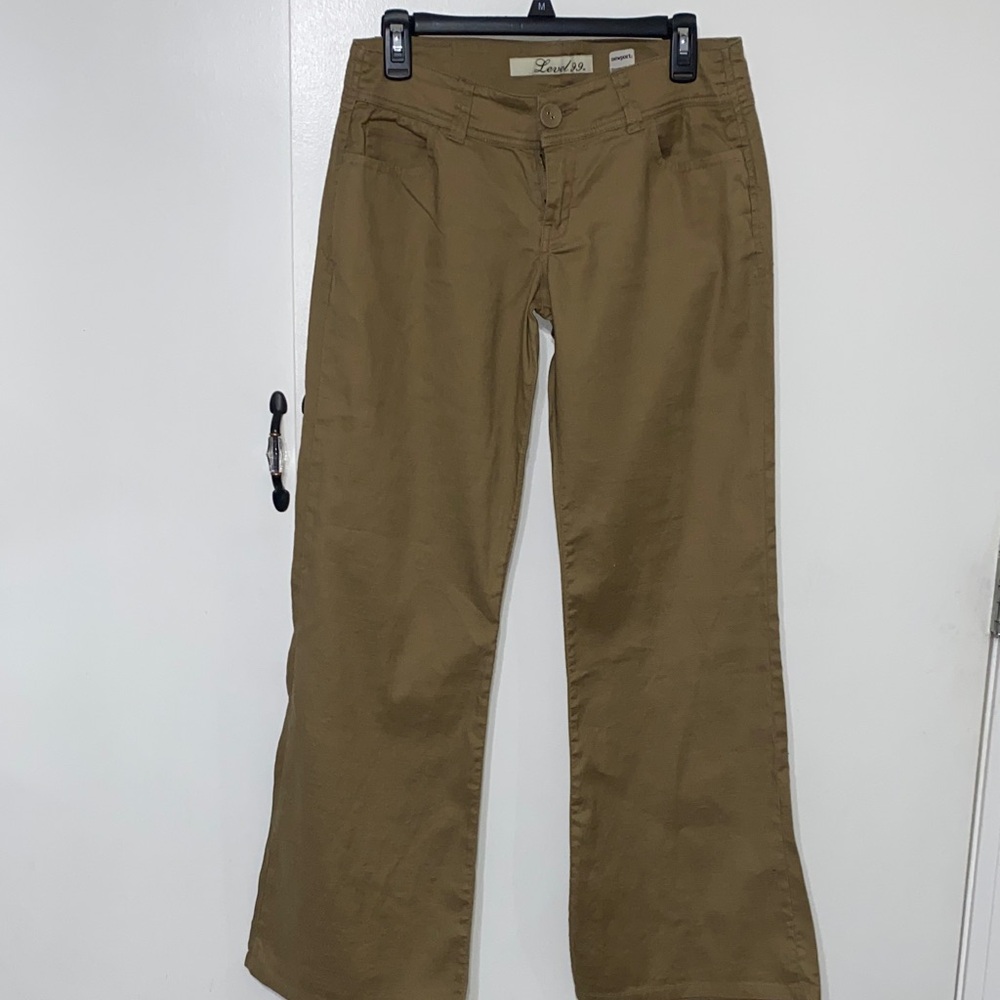 Level 99 Women's Boot Cut Pants in Tan